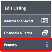 Edit Listing, Property