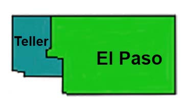 El Paso and Teller Counties Map