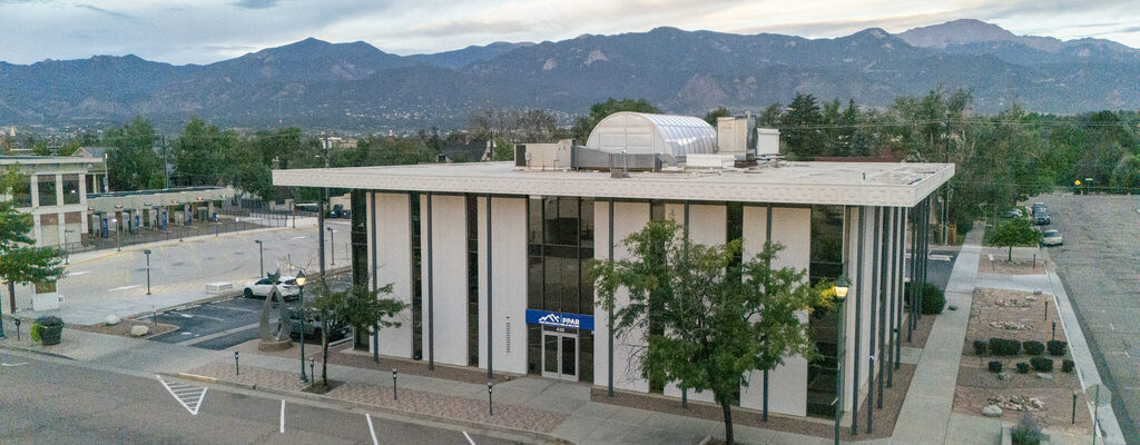 The PPAR office building at 430 N Tejon Street in Colorado Springs