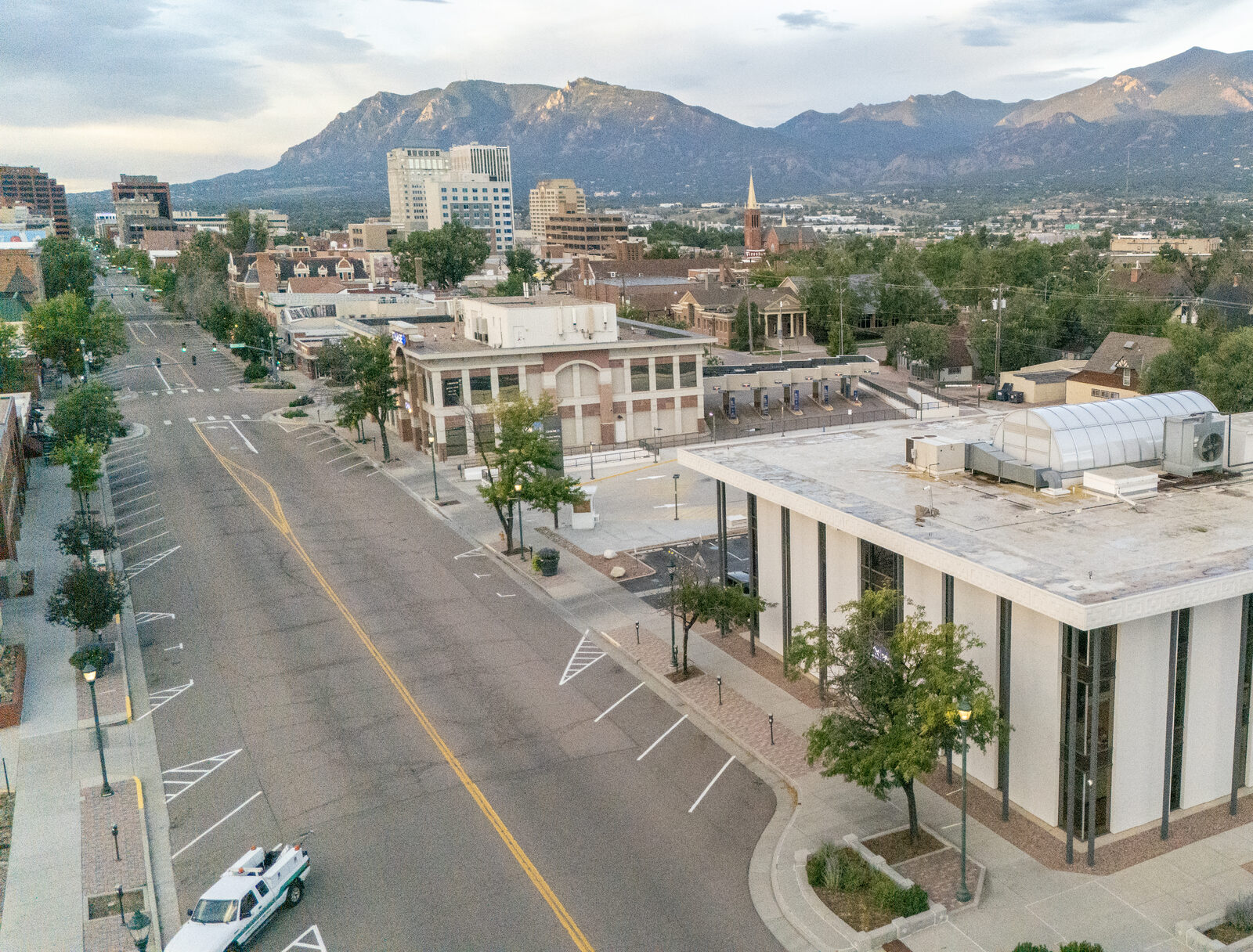Downtown Colorado Springs streets near the PPAR building